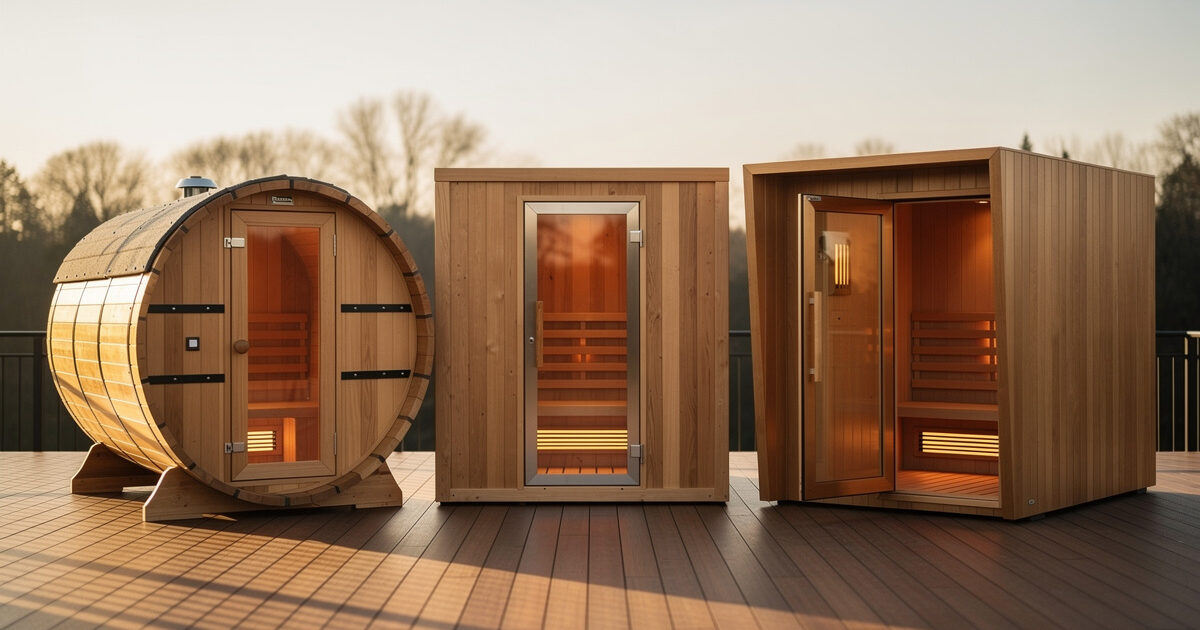 Outdoor infrared saunas 2026