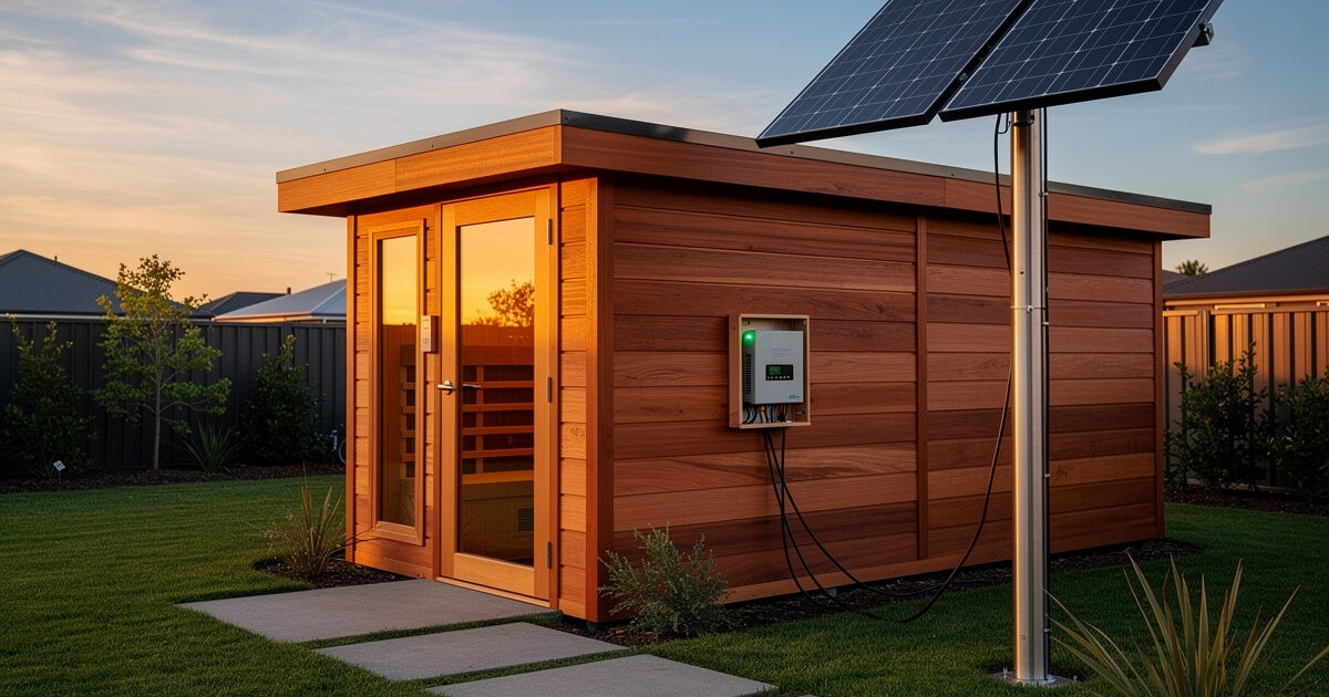 Off-Grid Sauna Power: Solar + Battery Sizing for Infrared
