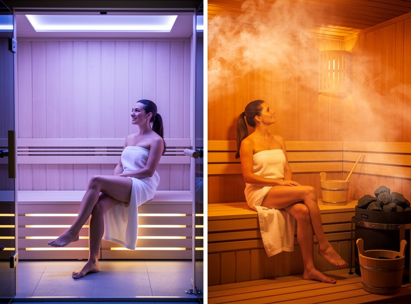 Infrared at 130F vs Finnish at 180F comparison