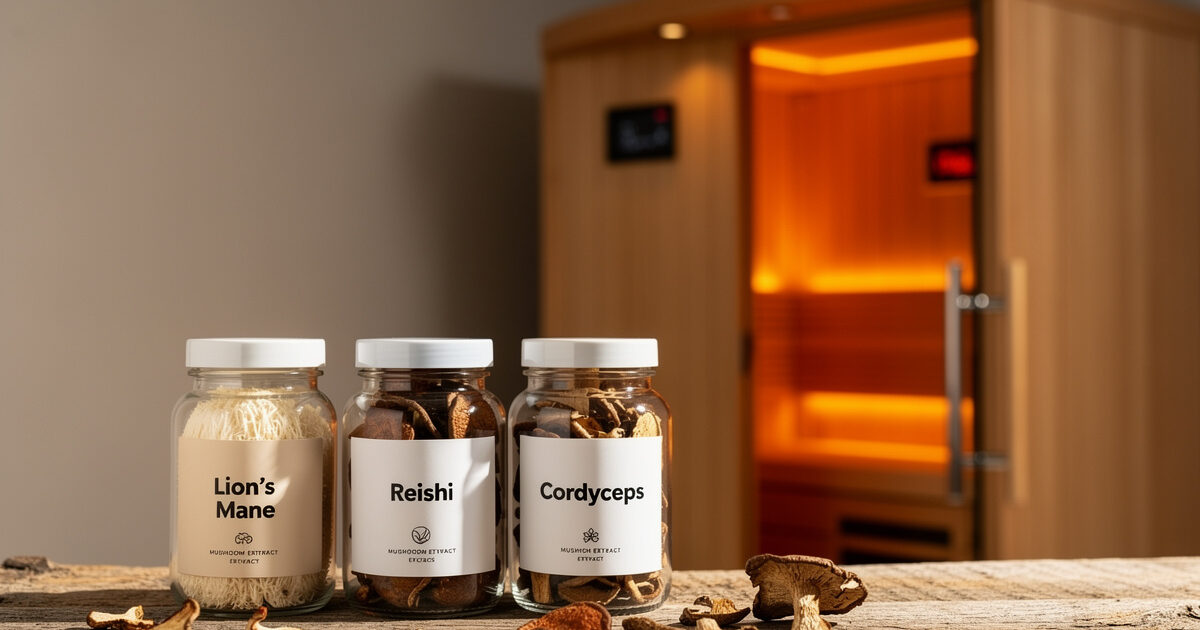 Lions Mane, Reishi, and Cordyceps: Adaptogenic Mushrooms for Sauna Recovery Protocol