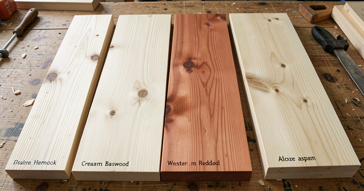 Wood for a DIY infrared sauna