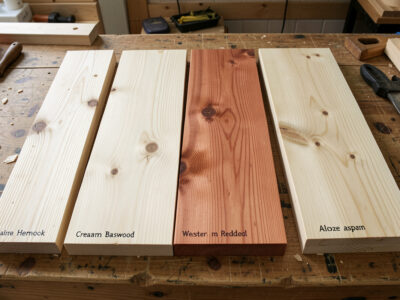 Wood for a DIY infrared sauna