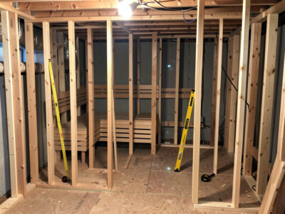 Building an infrared sauna room from scratch