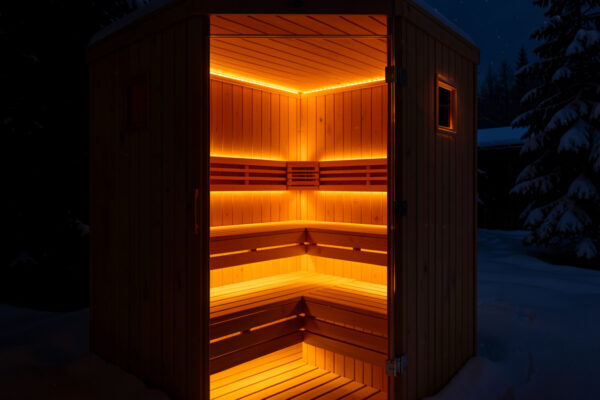 Chromotherapy Sauna Light Control: Scenes and Dimming