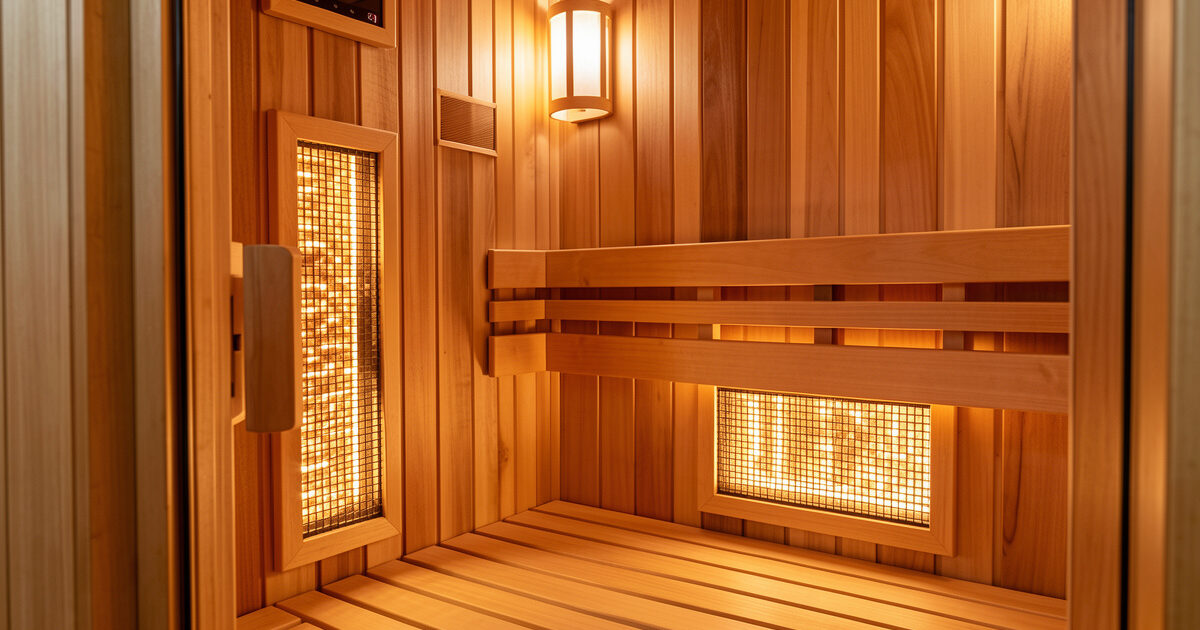Sweat more in an infrared sauna