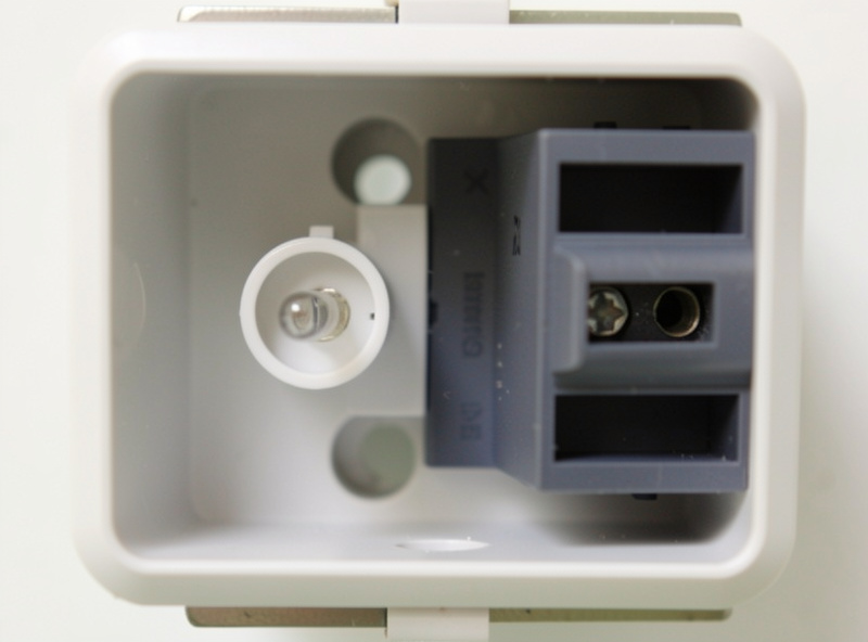 Inline fuse holder and small low-voltage power supply inside an infrared sauna junction area