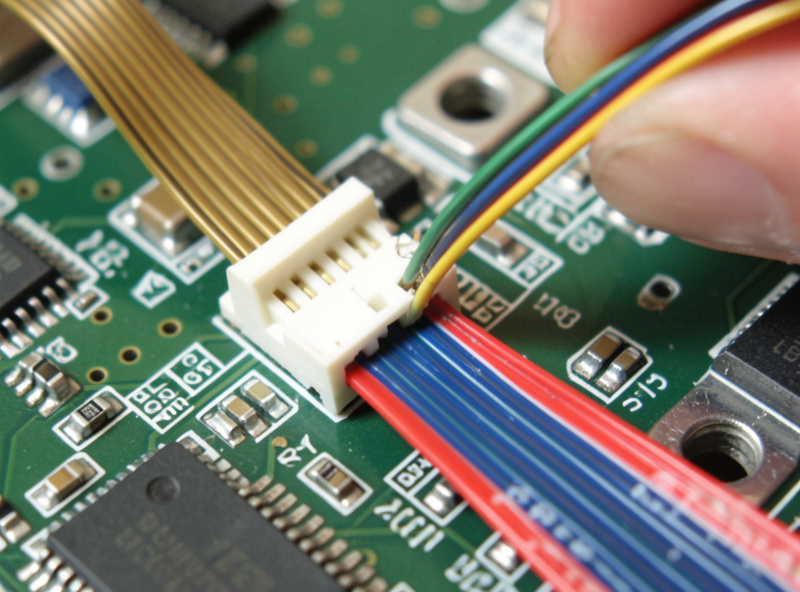 Ribbon cable connector between the main board and the display of an infrared sauna controller