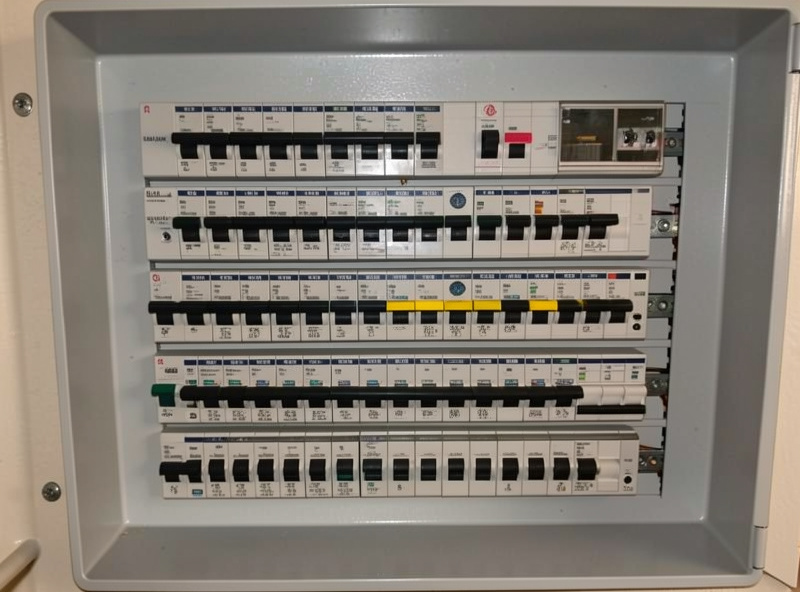 Electrical panel with a dedicated breaker for an infrared sauna circuit