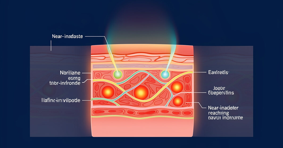 Infrared penetration depth into skin by wavelength band