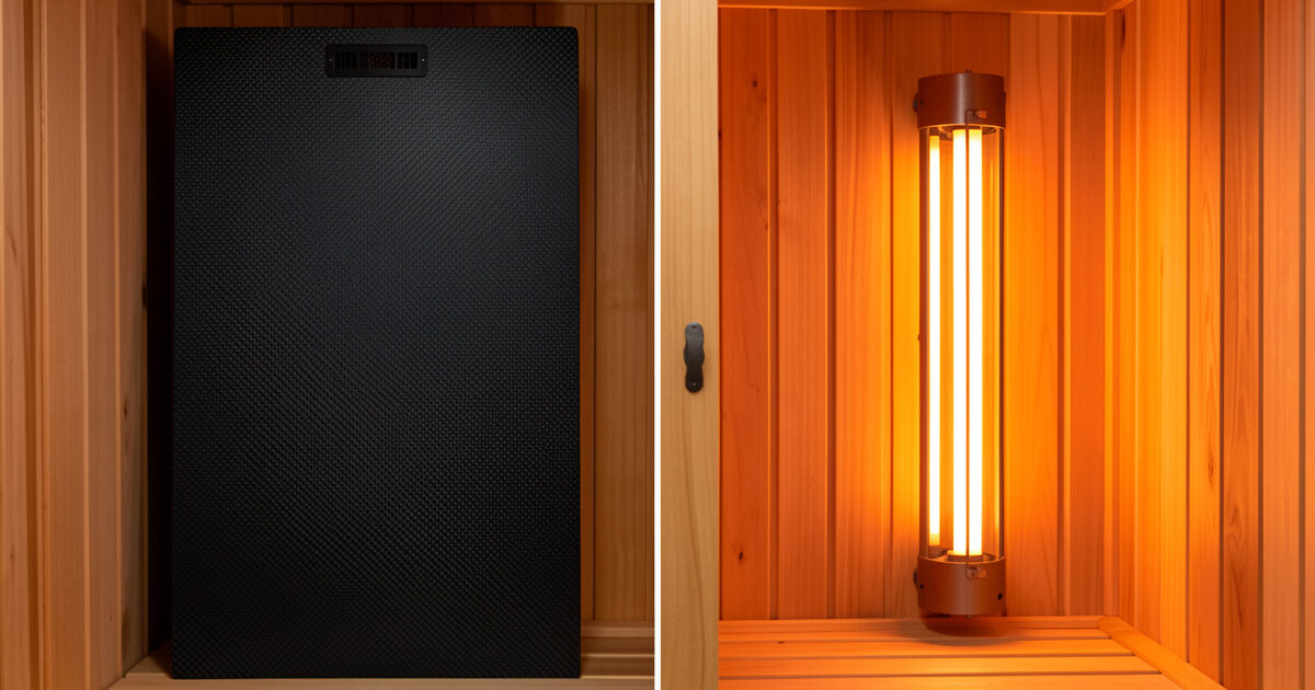 Carbon vs ceramic infrared sauna
