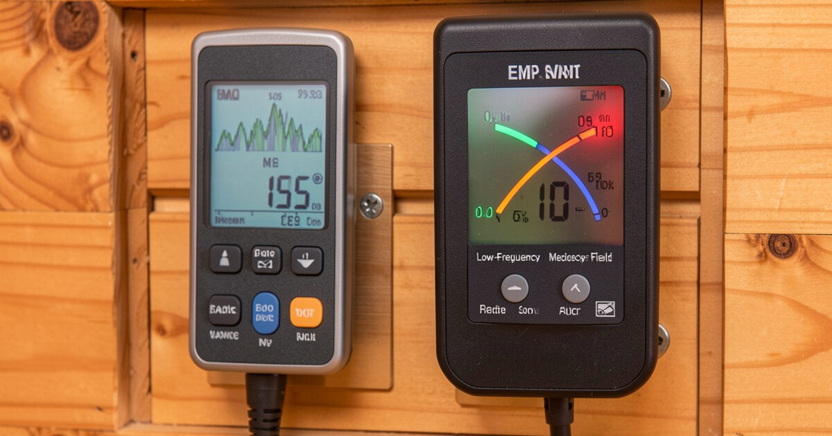 ELF vs RF in an infrared sauna
