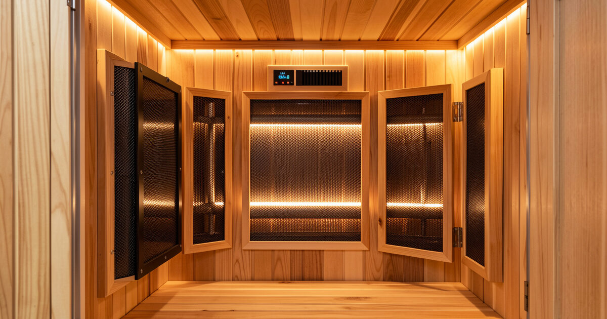 Infrared sauna heater types and EMF