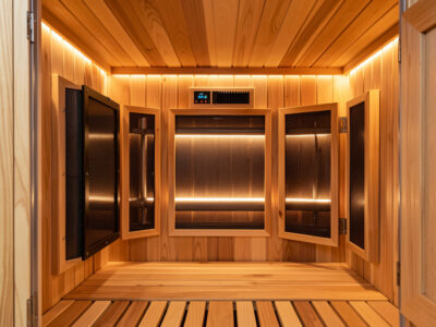Infrared sauna heater types and EMF