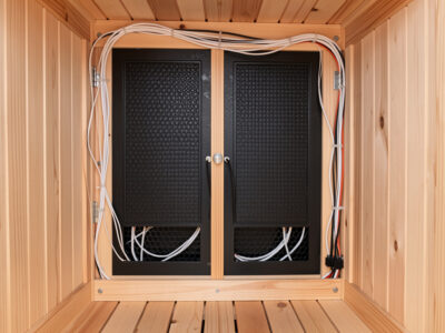 Low-EMF infrared sauna