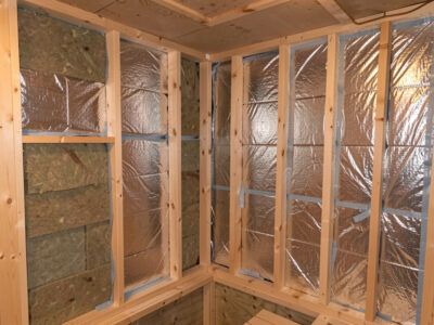 Insulating a DIY infrared sauna