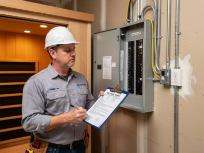 Infrared sauna permits and electrical codes