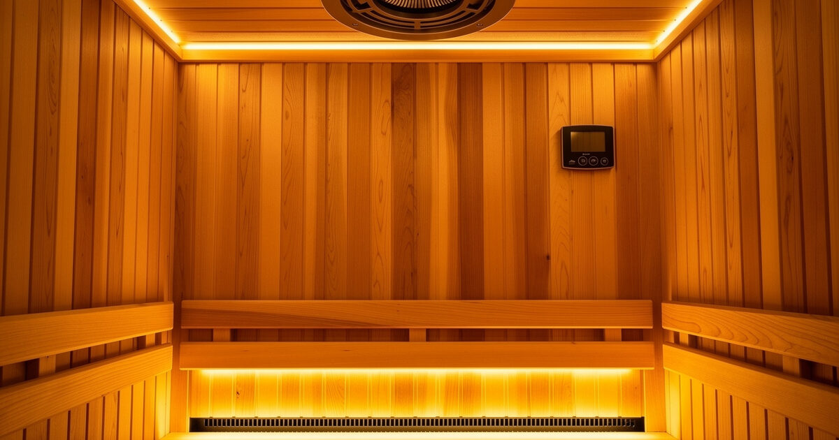 Infrared sauna ventilation