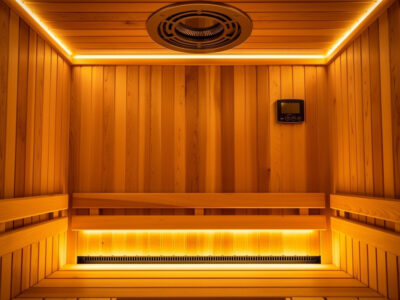 Infrared sauna ventilation