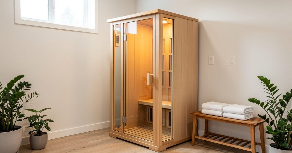 Where to install an infrared sauna