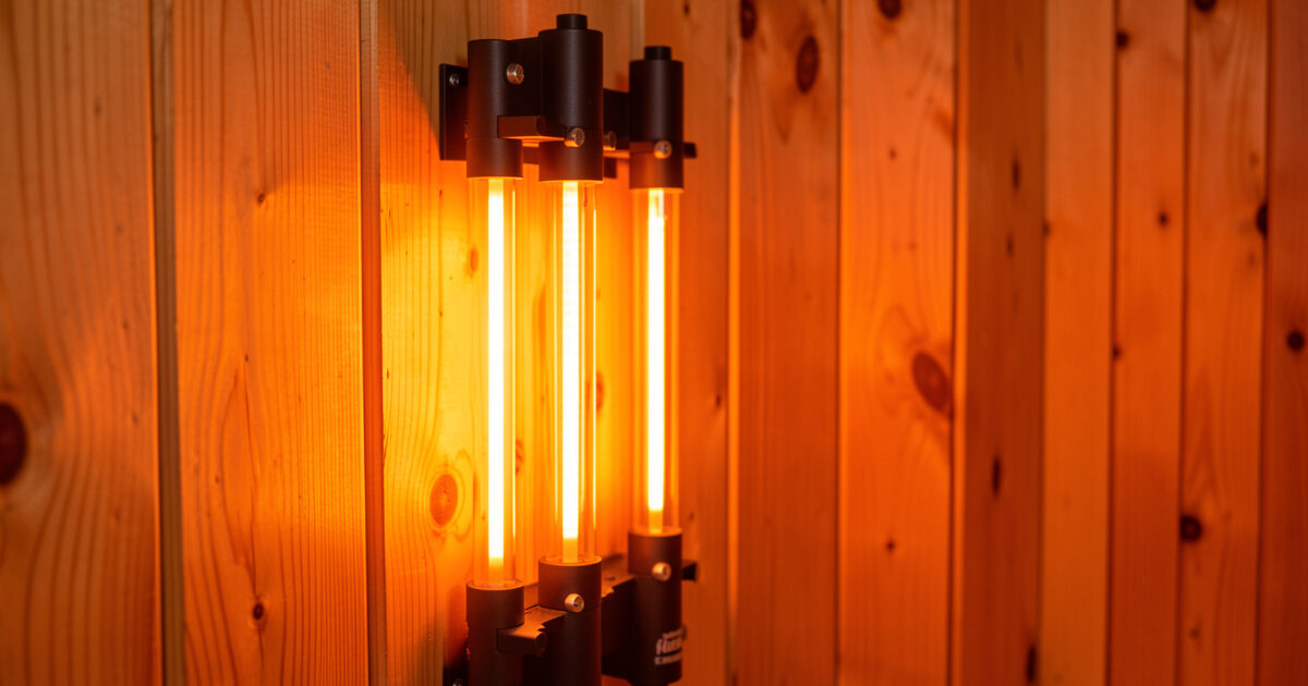 Ceramic infrared sauna heater rods producing mid-infrared output