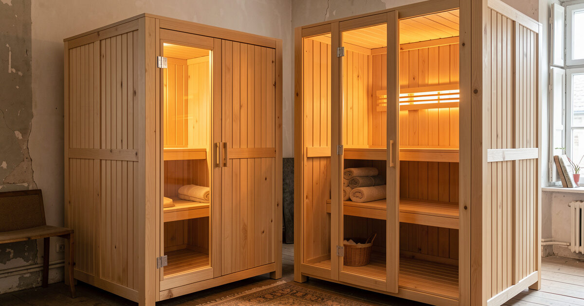 Prefab vs custom infrared sauna