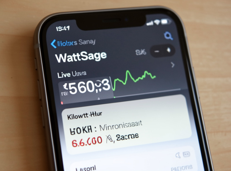 Energy-monitoring smart plug app showing live wattage and kWh for an infrared sauna session
