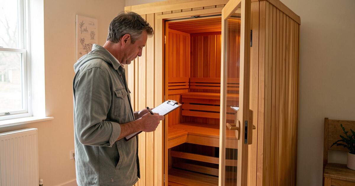 Used infrared sauna inspection checklist