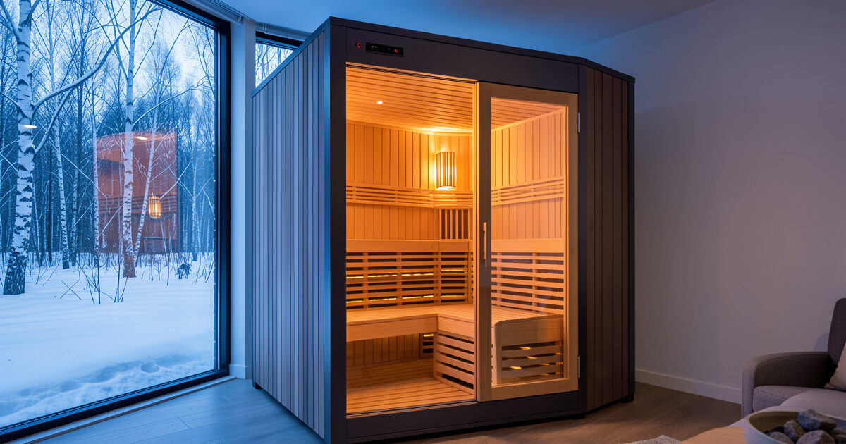 Infrared sauna cold-climate performance
