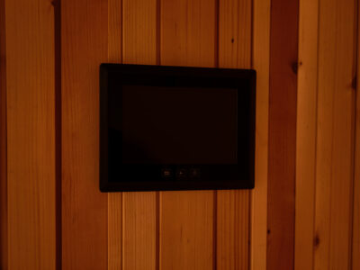 Dark unlit infrared sauna control panel that will not turn on