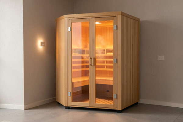 Gentle Infrared Sauna Preheat: Ready and Mild