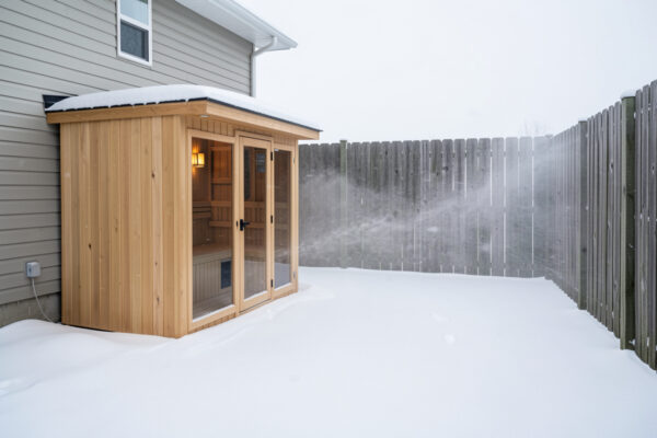 Wind, Windbreaks, and Sauna Placement for Faster Winter Heat