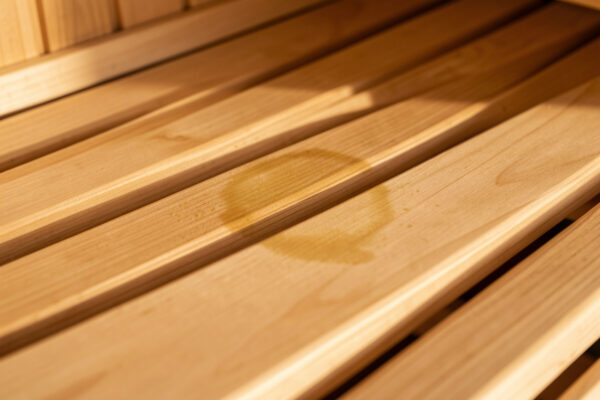 Sweat Stains on Sauna Wood: Lifting Them Without Damage